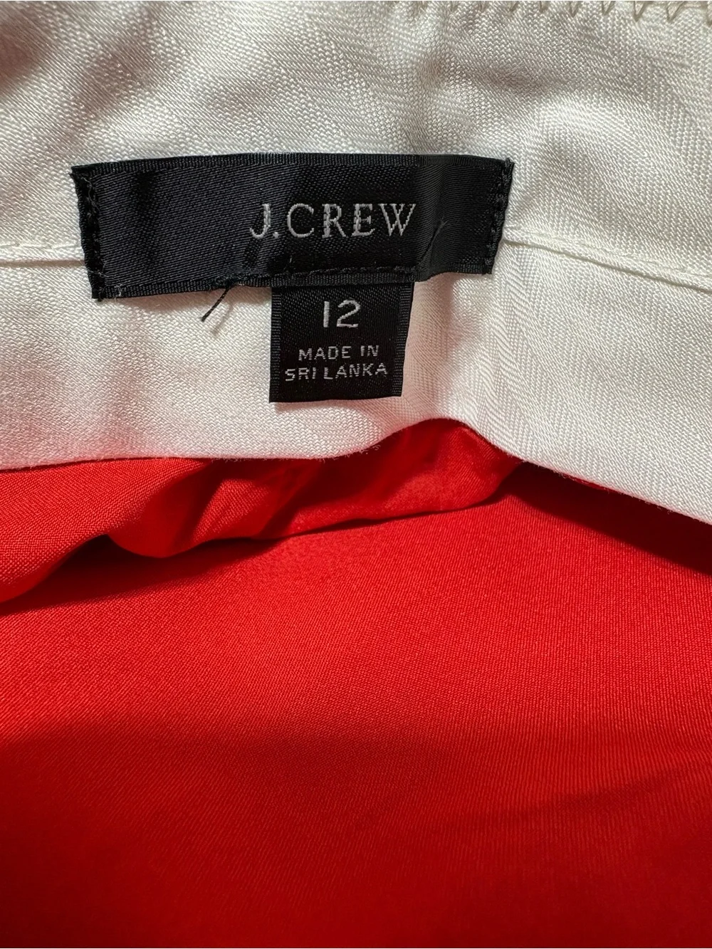 J. Crew Bright Orange Wide-Leg Linen Pants
